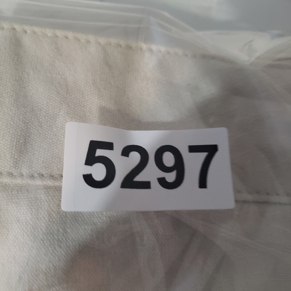 Route 66 Cargo Pants Womens 14 Cream Ramie Cotton Straight Leg Utility - Picture 9 of 9
